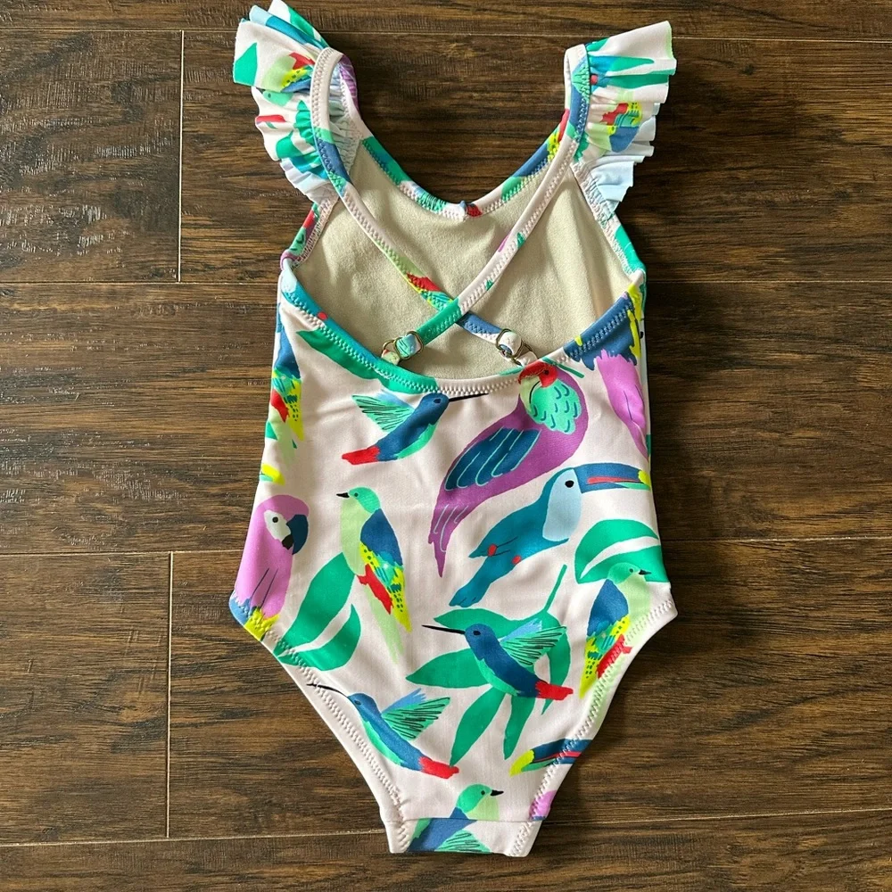 OFFERS WELCOME! Tea Collection Parrot Swimsuit 2T: NWT